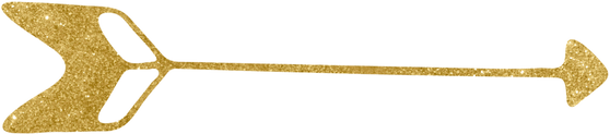 Hand drawn golden arrows